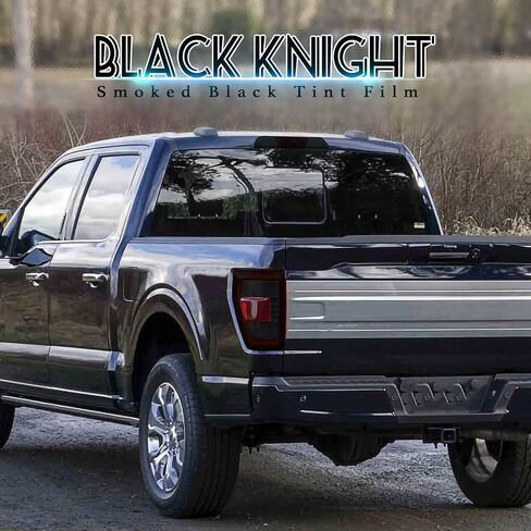 مجموعة ألوان تراكب الفينيل مسبقة القطع تناسب فورد F150 2021 2022 المصابيح الخلفية ضوء الفرامل الثالث مع غطاء لف الدخان الداكن اللامع شارات الفينيل الأجزاء الخارجية والملحقات (المصابيح الخلفية) in Kuwait