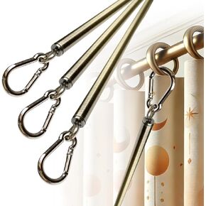 36 inch (2 Pack) Light Bronze Iron Curtain Pull Wand - Drapery Pull Rod - Versatile Curtain Wand - Strong Curtain Pull Rod - Metal Drapery Wand (36in AB 2pk) in Kuwait