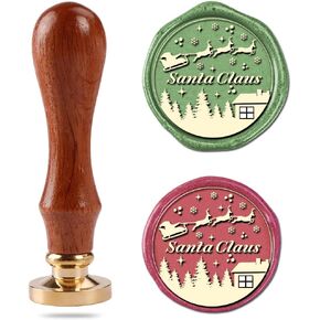 YOLAKIS Northpole Wax Seal Stamp Air Mail Christmas Wax Stamp Great for Invitation Christmas Cards Envelopes Gift Package Wax Seal Decoration (Northpole Stamp)
