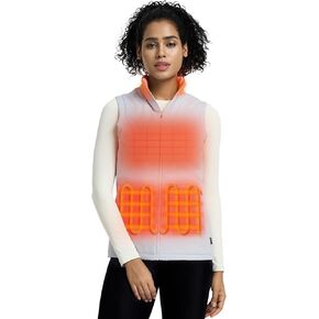 ORORO Women's Heated Vest with Battery, Lightweight Heated Vest for Running Hiking (Charger Not Included)