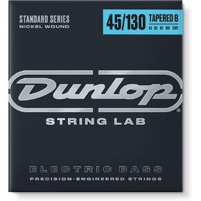 JIM DUNLOP DBN45130T Nickel Wound Bass Strings w/ Tapered B, Medium, .045–.130, 5 Strings/Set