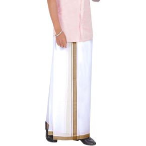 Cotton Dobby Design Border Dhotis Cotton Vesti Mundu Sarong Kerala Kasavu Border Dhoti