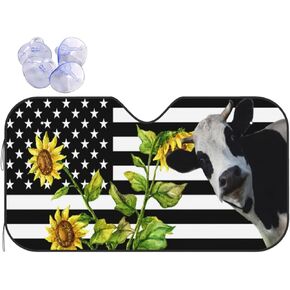 Cute Big Eye Penguin Car Sun Shade for Front Windshield Sunshades Foldable Protector Blocks Uv Rays Sun Visor Keep Your Vehicle Cool