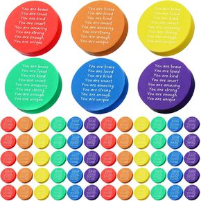 Operation Christmas Favors Bulk Inspirational Erasers with Positive Words Christmas Erasers Gifts for Students Small Rainbow Erasers Motivational Fun Pencil Erasers Xmas Classroom Prizes