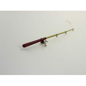 Dollhouse Decoration Accessories, 1:12 Dollhouse Miniature Scene Model Fishing Rod Pretend Play Toy (Red, 6.1 inch)
