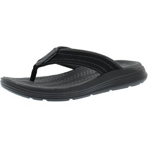 Skechers Sargo Reyon Mens Shoes Size 9, Color: Black-Black