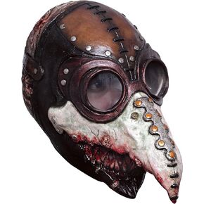 Ghoulish Productions Bloody Dr.Peste Mask, Bloody Beak Peste Crow Latex Mask.Gas Mask & Steampunk Line. Adult Mask One size latex mask