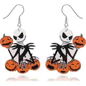 Ghost Earrings for Women, Wooden Boo Basket Stuffers with Cowboy Ghost Hat Matching Cowgirl Halloween Costume, Halloween Pink Spooky Jewelry for Her as Western Hallowen Christmas Gifts in Kuwait