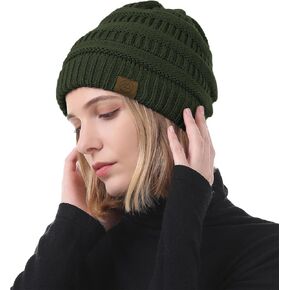 American Trends Warm Slouchy Beanie for Women Winter Hats for Women Fashionable Skull Caps Winter Snow Hats for Women