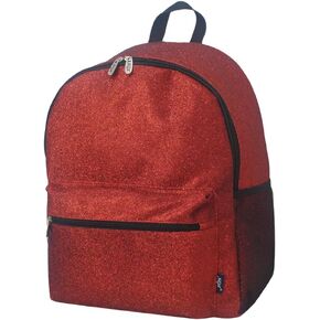 NGIL Glitter Canvas Backpack for Dance, Large Glitter Backpack, Team Sports Glitter Backpack, Large Glitter Backpack for Cheer, Team Glitter Backpack for Competitions (Glitter-Black)