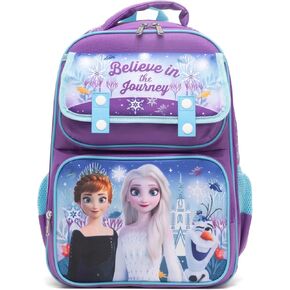 Ruz - Frozen Large School backpack with Padded Back and Adjustable Straps, Purple, A28233