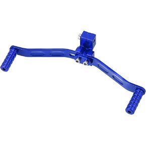 Motoforti 11mm Universal Adjustable Motorcycle Dual Way Gear Shift Lever Footrest Pedal Shifter Adapt Refit Accessories 50cc-160cc CNC Aluminum Alloy Blue