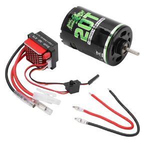 RC Brushed Motor, Sensored Brushless Motor, 540 High Torsion Low Noise Dual Mode Low Voltage Brushed Motor 360A ESC for RC SUV(20T)
