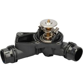 IRONTEK 11537509227 Engine Coolant Thermostat Housing Assembly Fit for 1999-2006 for BMW 323Ci 323i 325i 325Xi 528i 530i E46 E39 X3 X5 Z3 Z4, 11530139877 11531437040 11531436823 11534509763 902-813