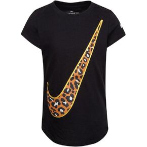 Girls T-Shirt Sleeve Graphic Black