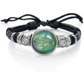 WUSHIMAOYI Hamsa Hand of God bracelet Evil Eye bracelet Hamsa bracelet jewelry Customize Your Own Style