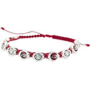 Venerare Catholic Adjustable Cord Bracelet with Colored Enamel