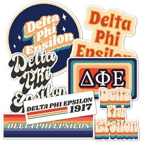 Desert Cactus Delta Phi Epsilon Stickers 70's Themed Sheet Decal Laptop Water Bottle Car DPhie (70's Sheet)