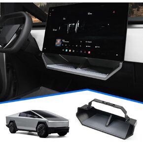 Center Console Organizer Under Screen Storage Box for 2024 Tesla Cybertruck Accessories, Dashboard Hidden Tray for Cybertruck (A)