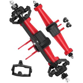 RC Upgrades Part for 1/18 TRX4M,Plastic Front Rear Portal Axle,Plastic Portal Axle Hops Up,2PCS,Black
