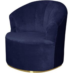 Velvet Swivel Barrel Chair Slipcovers, Modern Swivel Accent Chair Cover Soft Solid Barrel Armchairs Sofa Cover Club Chair Couch Cover for Living Room (Ivory)