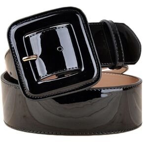 1pc Patent Leather Wide Girdle Belt Leather Belts for Jeans Waistband Ladies Womans Belt Red Casual