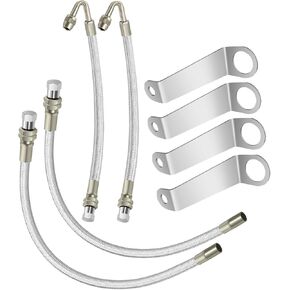 Double Tires Air Inflation Kit, Including Valve Stem Extenders and Tire Valve Extensions, Facilitates Easy Connection to Tire Valves and Equipment for Straightforward Tire Checking.