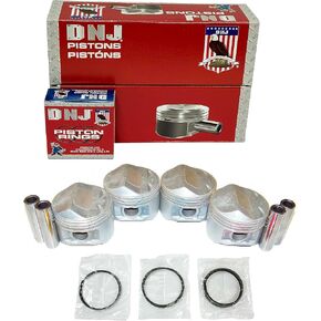 DNJ PRK151A Piston and Ring Kit For 2001-2010 Chrysler Dodge Jeep Caravan Liberty PT Cruiser Sebring Stratus Voyager Wrangler 2.4L L4 DOHC 16V Naturally Aspirated EDZ