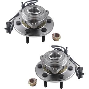 515036 Front Wheel Hub and Bearing Assembly 4WD/AWD for Cadillac Escalade Esv for Chevrolet Avalanche/Express/Silverado/Suburban/Tahoe, for Gmc Savana/Sierra 1500/Yukon 6 Lug w/ABS