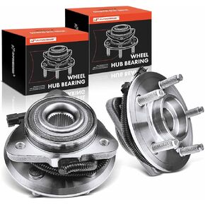 A-Premium 2 x Front Wheel Bearing and Hub Assembly with ABS & 5-Lug Compatible with Jeep Liberty 2008-2012, Dodge Nitro 2007-2011, 4WD and with 4-Wheel ABS
