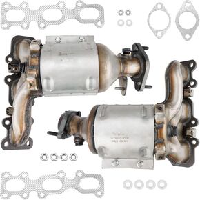KAX Catalytic Converter Fit for 2013-2016 MKS, LEFT RIGHT 19517, 19516 Stainless Steel High Performance 2pcs (EPA Compliant)