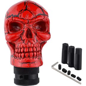 Weighted Shift Knob, Skull Gear Stick Head, Car Gear Knobs Replacement Fit for Most Manual Automatic Transmission Vehicle Truck, Blue