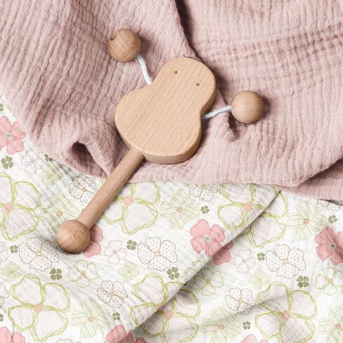 أغطية وسادات تغيير الحفاضات مكونة من قطعتين من أغطية مفارش طاولة تغيير الحفاضات المصنوعة من قطن الموسلين بنسبة 100% مقاس 81.28 سم × 40.64 سم، ملاءات ناعمة قابلة للتنفس للجنسين من البنات والأولاد (كابتشينو) in Kuwait