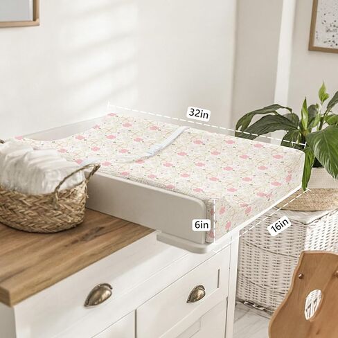 أغطية وسادات تغيير الحفاضات مكونة من قطعتين من أغطية مفارش طاولة تغيير الحفاضات المصنوعة من قطن الموسلين بنسبة 100% مقاس 81.28 سم × 40.64 سم، ملاءات ناعمة قابلة للتنفس للجنسين من البنات والأولاد (كابتشينو) in Kuwait