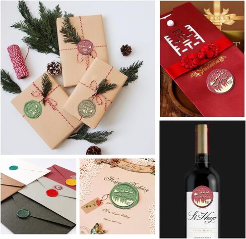 YOLAKIS Northpole Wax Seal Stamp Air Mail Christmas Wax Stamp Great for Invitation Christmas Cards Envelopes Gift Package Wax Seal Decoration (Northpole Stamp) in Saudi Arabia