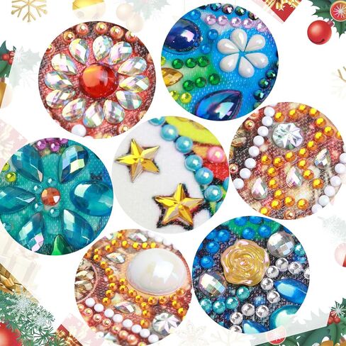 Diamond Art Painting Kits for Adults, Christmas 5D Special Shape Diamond Art Kits, Crystal Rhinestones Diamond Art Painting for Home Wall Decoration Gift 12×12 inch, Christmas Deer Christmas Tree in Kuwait