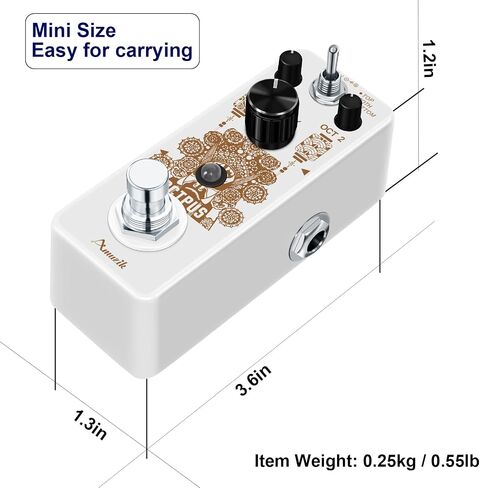Amuzik Equalizer 5-Band EQ Guitar Pedal Parametric Equalizer Frequency Compensator Guitar Effects Pedals ±18dB Range in Kuwait