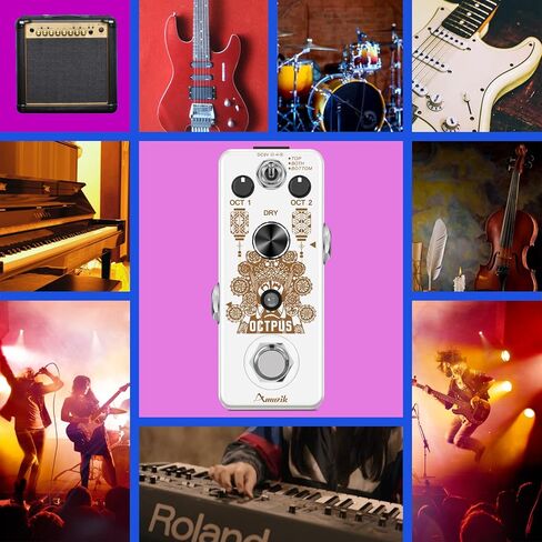 Amuzik Equalizer 5-Band EQ Guitar Pedal Parametric Equalizer Frequency Compensator Guitar Effects Pedals ±18dB Range in Kuwait