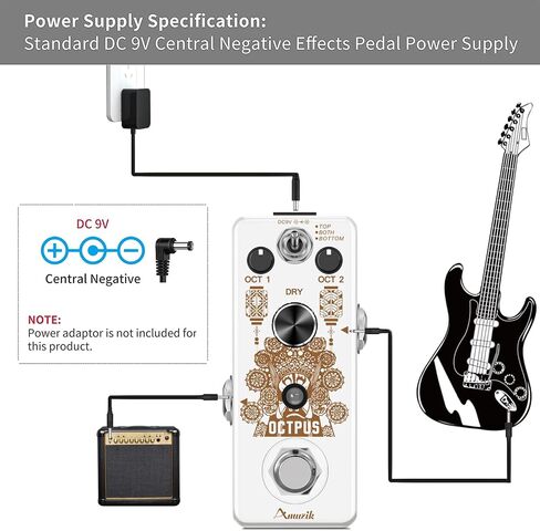 Amuzik Equalizer 5-Band EQ Guitar Pedal Parametric Equalizer Frequency Compensator Guitar Effects Pedals ±18dB Range in Kuwait