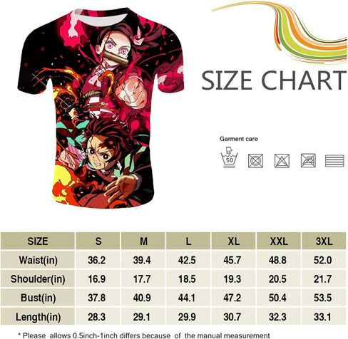 Adults/Youth Anime T-Shirt Men's 3D Printed Cosplay Shirt Unisex Novelty Short Sleeve Tee in Saudi Arabia