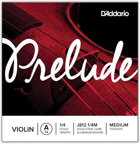 D'Addario Prelude Violin Single A String, 4/4 Scale, Heavy Tension in Saudi Arabia