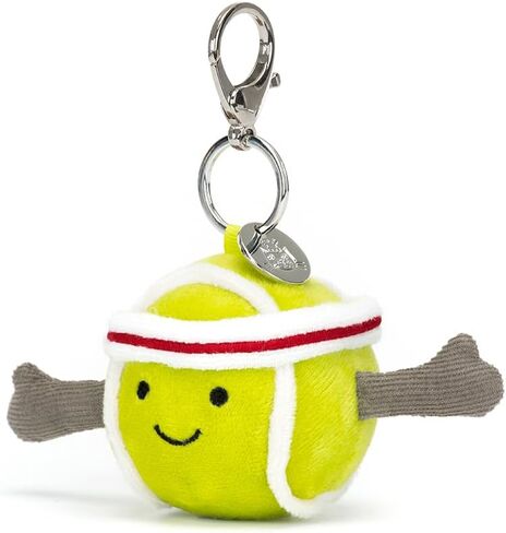 Jellycat Amuseables Tennis Ball Bag Charm, 2.5 inches | Sports Plush Keychain | Gift for Sports Fans in Kuwait