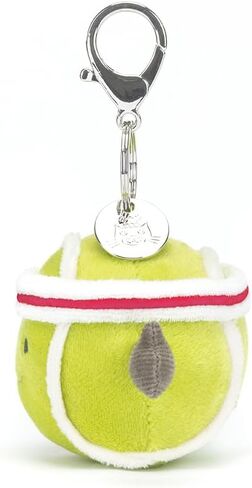 Jellycat Amuseables Tennis Ball Bag Charm, 2.5 inches | Sports Plush Keychain | Gift for Sports Fans in Kuwait