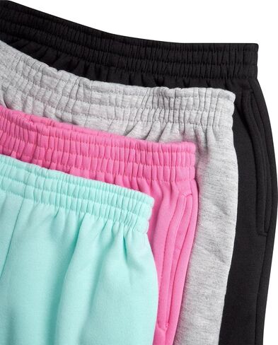 Real Love Girls’ Sweatpants – 4 Pack Active Basic Fleece Cargo Jogpants, Joggers or Flares (5-16) in Kuwait