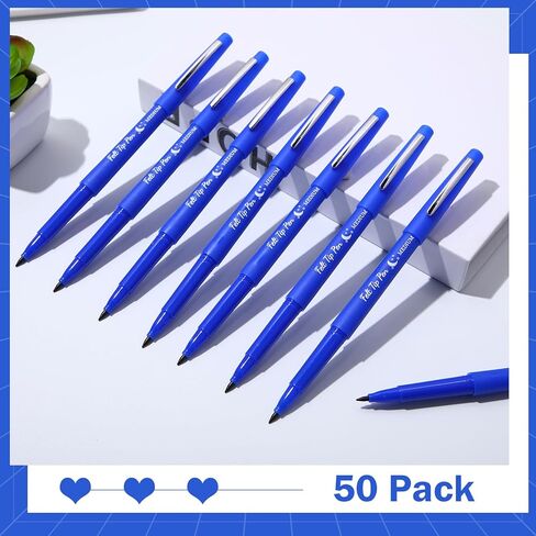 50 Pcs Felt Tip Pens Bulk Medium Point 0.7mm Marker Pen Fine Point Felt Fineliner Planner Marker for Journaling, Note Taking, Planner (Green) in Kuwait