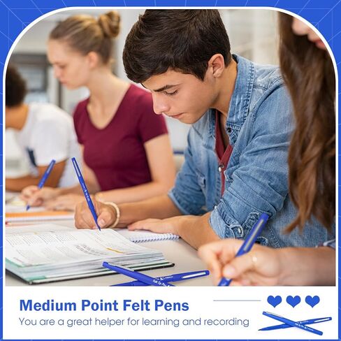 50 Pcs Felt Tip Pens Bulk Medium Point 0.7mm Marker Pen Fine Point Felt Fineliner Planner Marker for Journaling, Note Taking, Planner (Green) in Kuwait