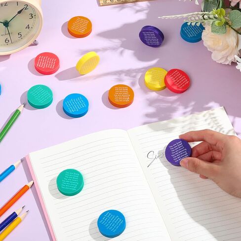 Operation Christmas Favors Bulk Inspirational Erasers with Positive Words Christmas Erasers Gifts for Students Small Rainbow Erasers Motivational Fun Pencil Erasers Xmas Classroom Prizes in Saudi Arabia