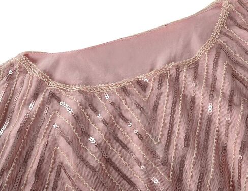 PrettyGuide Women's Sequin Blouse Tops Sparkly Beaded Evening Formal Party Dressy Tops in Saudi Arabia