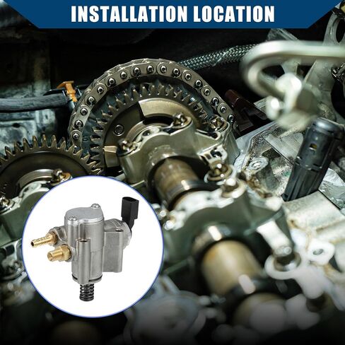No.03H127025R High Pressure Fuel Pump for Porsche for VW Passat/Inner/Durable Metal / 1 Pcs Silver Tone in Saudi Arabia