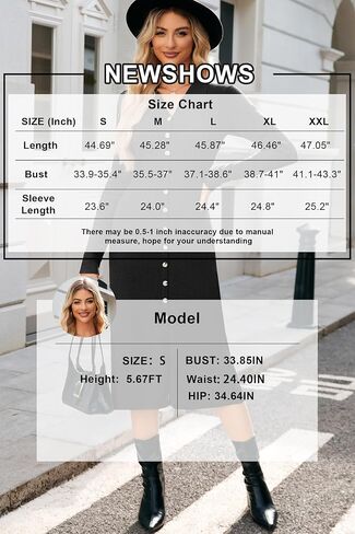 Newshows المرأة الخريف سترة فستان 2024 طويلة الأكمام Oufit العصرية Bodycon سبليت الخامس الرقبة مضلع متماسكة زر عادية فساتين متوسطة الطول in Kuwait